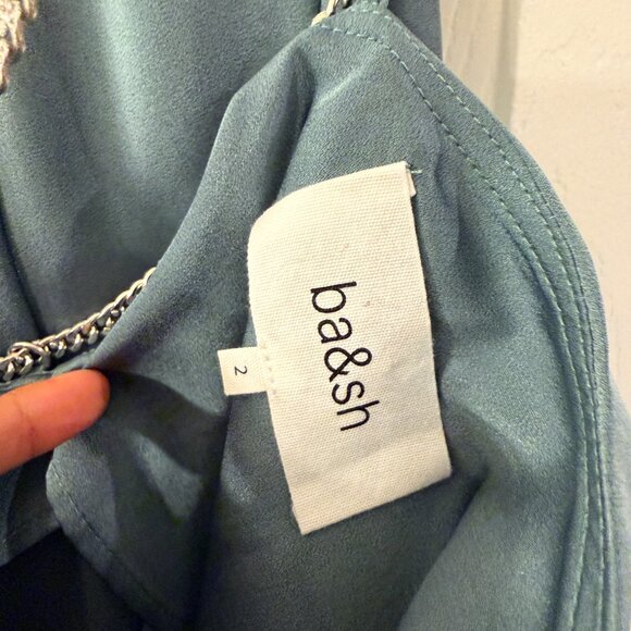 ba&sh Paris Silk Chain-Strap Top – Size 2 (French Contemporary Designer) - Picture 3 of 3